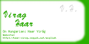 virag haar business card